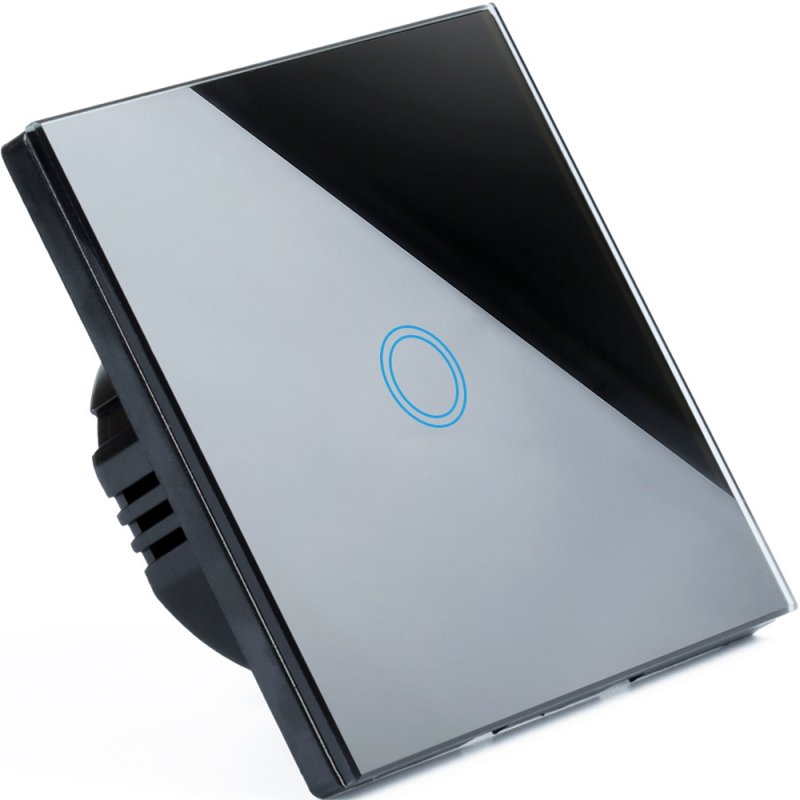 Włącznik światła pojedynczy czarny