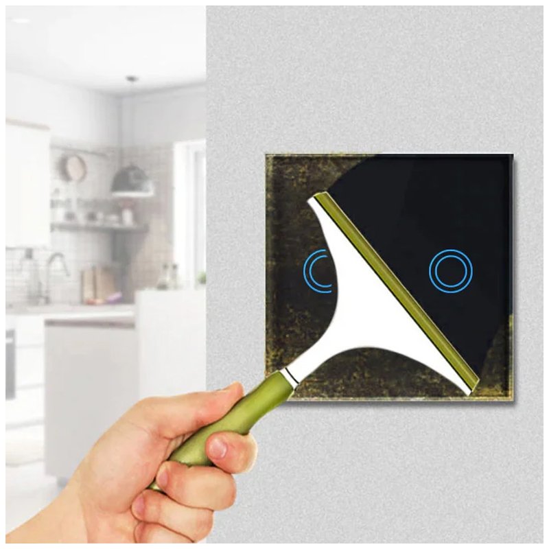 Włącznik światła podwójny czarny