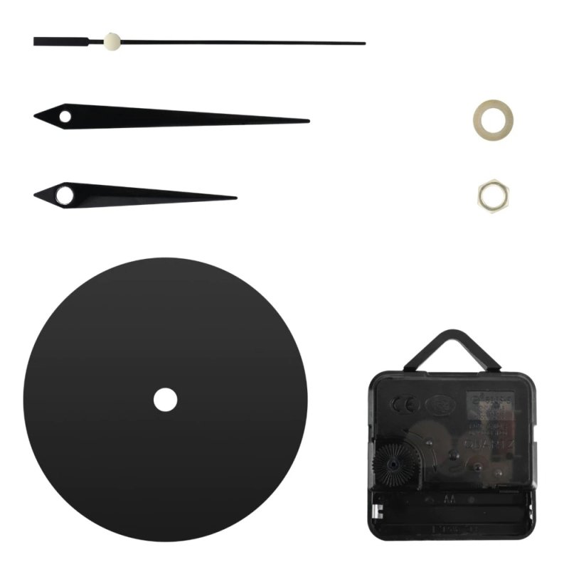 Zegar ścienny 3D naklejany z cyframi Czarny