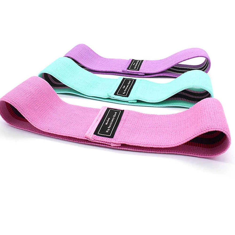 Zestaw 5 taśm gum tekstylnych do ćwiczeń fitness + woreczek