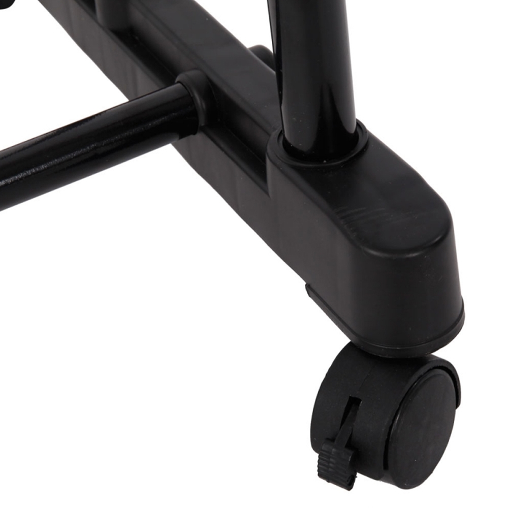 Wieszak na ubrania teleskopowy z kółkami + półka na buty