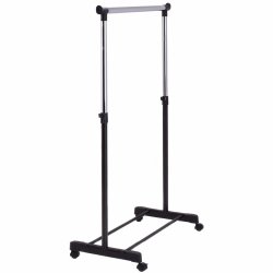 SDH169 Wieszak na ubrania pojedynczy z kółkami