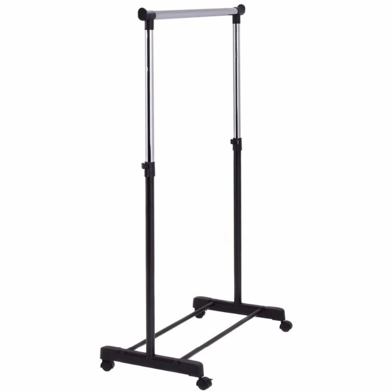 SDH169 Wieszak na ubrania pojedynczy z kółkami