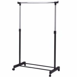 SDH169 Wieszak na ubrania pojedynczy z kółkami