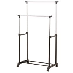 SDH170 Wieszak na ubrania podwójny z kółkami