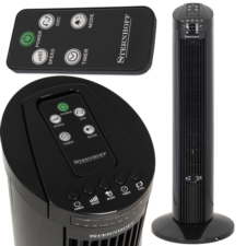 Wentylator kolumnowy podłogowy 70W Czarny + Pilot