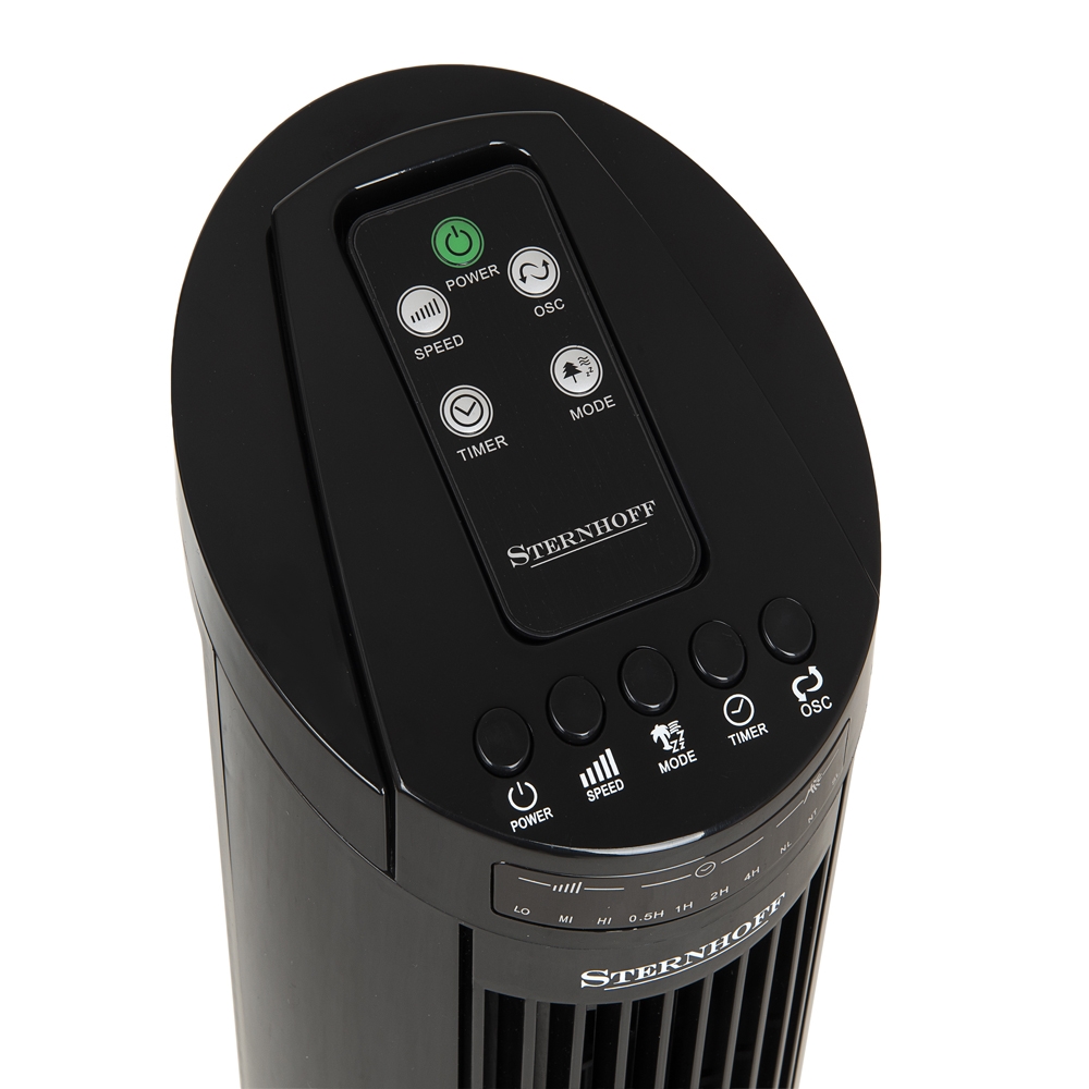 Wentylator kolumnowy podłogowy 70W Czarny + Pilot