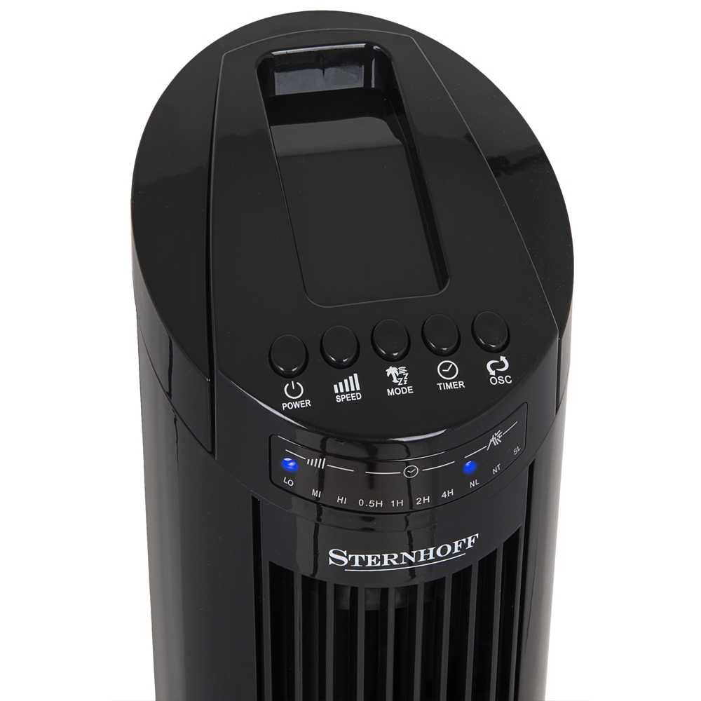 Wentylator kolumnowy podłogowy 70W Czarny + Pilot