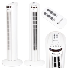 Wentylator kolumnowy podłogowy 70W Biały + Pilot