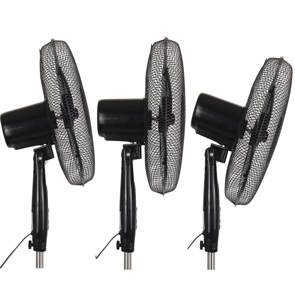 Wentylator podłogowy, wiatrak stojący 55W Czarny + Pilot