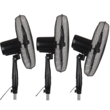 Wentylator podłogowy, wiatrak stojący 55W Czarny + Pilot