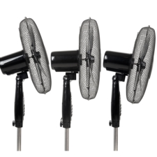 Wentylator podłogowy wiatrak stojący 55W Czarny + Pilot