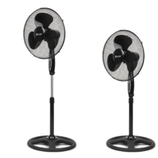 Wentylator podłogowy wiatrak stojący 55W Czarny + Pilot