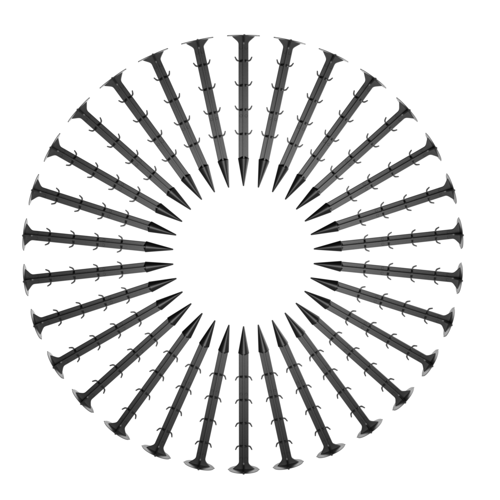 Agrowłóknina wiosenna ściółkująca na chwasty czarna 70g/m2 1,6x50m + 50 Szpilek