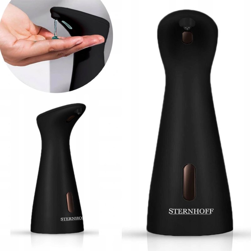 SDH157 Dozownik do mydła automatyczny 200ml czarny