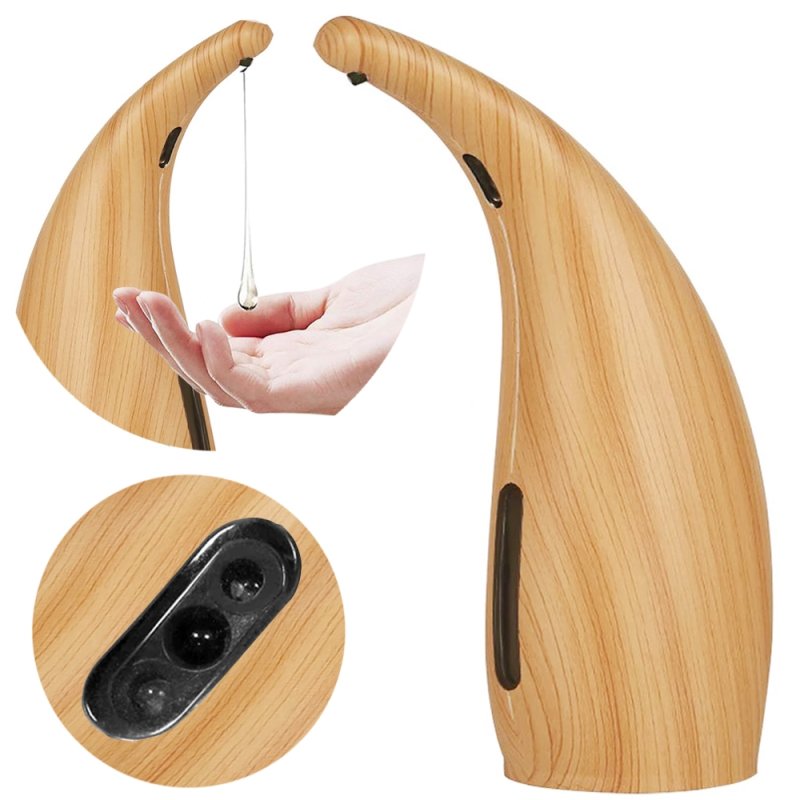 SDH152 Dozownik do mydła automatyczny 300ml drewno