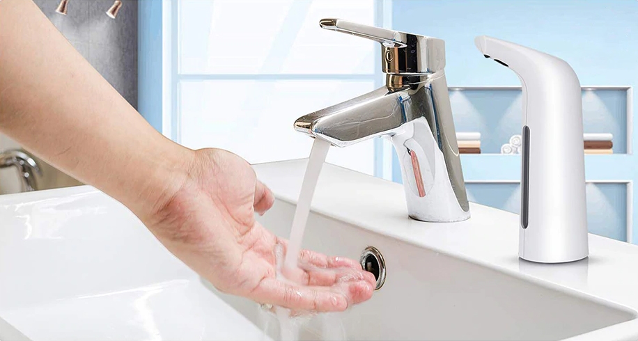 Dozownik automatyczny do mydła Jasne Drewno 400ml