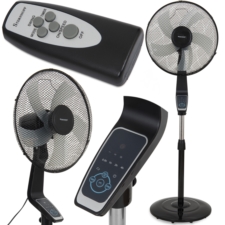 Wentylator z oscylacją 70W Czarny + Pilot