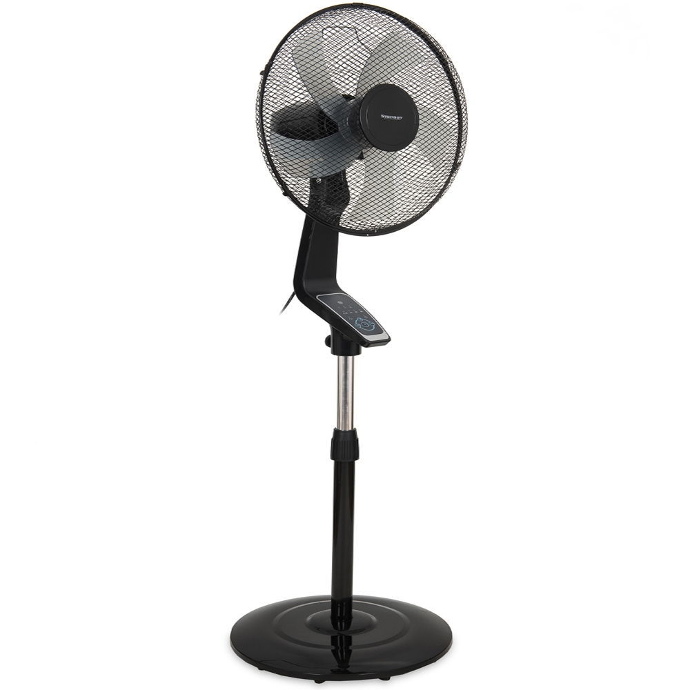 Wentylator z oscylacją 70W Czarny + Pilot