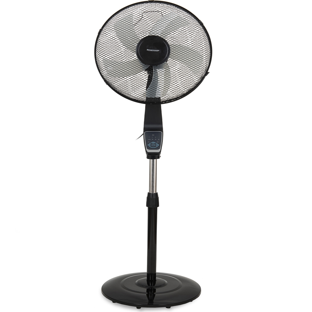 Wentylator z oscylacją 70W Czarny + Pilot