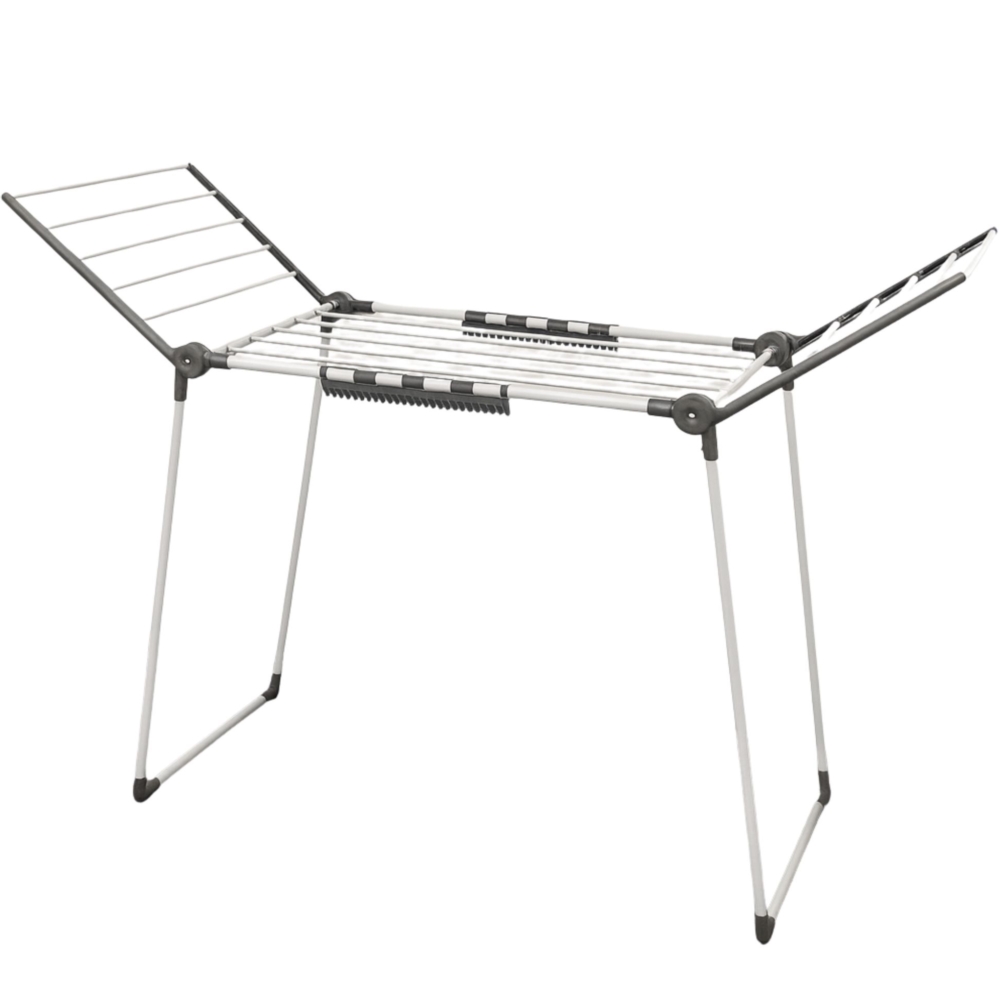 Suszarka na pranie składana + Zawieszki do skarpet Szara