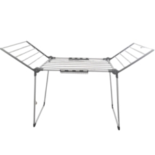 Suszarka na pranie składana + Zawieszki do skarpet Szara