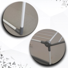 Suszarka na pranie składana + Zawieszki do skarpet Szara