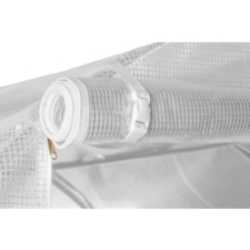 Tunel foliowy ogrodowy szklarnia z metalowym stelażem Biały 2x4,5x2m