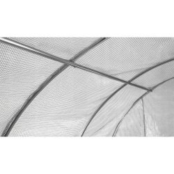 Tunel foliowy ogrodowy szklarnia z metalowym stelażem Biały 2x3x2m