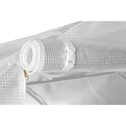 Tunel foliowy ogrodowy szklarnia z metalowym stelażem Biały 2x2x2m