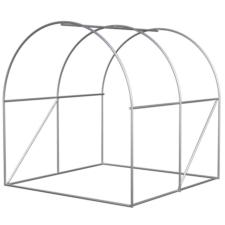 Tunel foliowy ogrodowy szklarnia z metalowym stelażem Biały 2x2x2m