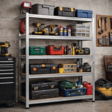 Regał magazynowy metalowy ocynkowany 5 półek 150x75x30cm