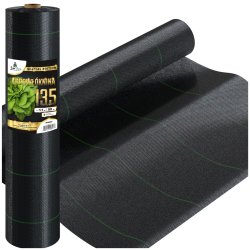 Agrowłóknina wiosenna ściółkująca na chwasty czarna 135g/m2 1,1x50m Premium