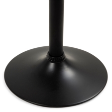 Hoker barowy kuchenny krzesło, regulacja, eko-skóra Czarny