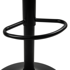 Hoker barowy kuchenny krzesło, regulacja, eko-skóra Czarny