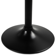 Hoker barowy kuchenny krzesło, regulacja, eko-skóra Czarny