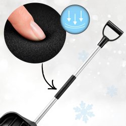 Łopata do śniegu z aluminiowym trzonkiem