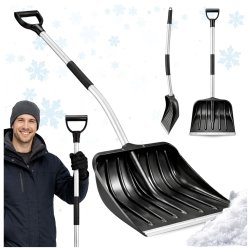 Łopata do śniegu z ergonomicznym aluminiowym trzonkiem