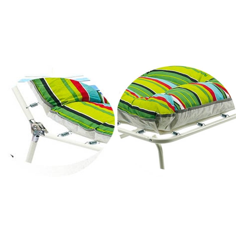 Leżak leżanka ogrodowa z poduszką
