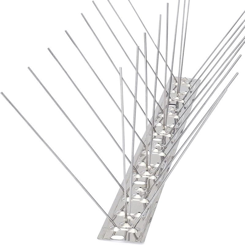 Kolce przeciw ptakom, stal nierdzewna, bezpieczne dla ptaków 50cm 60 sztuk