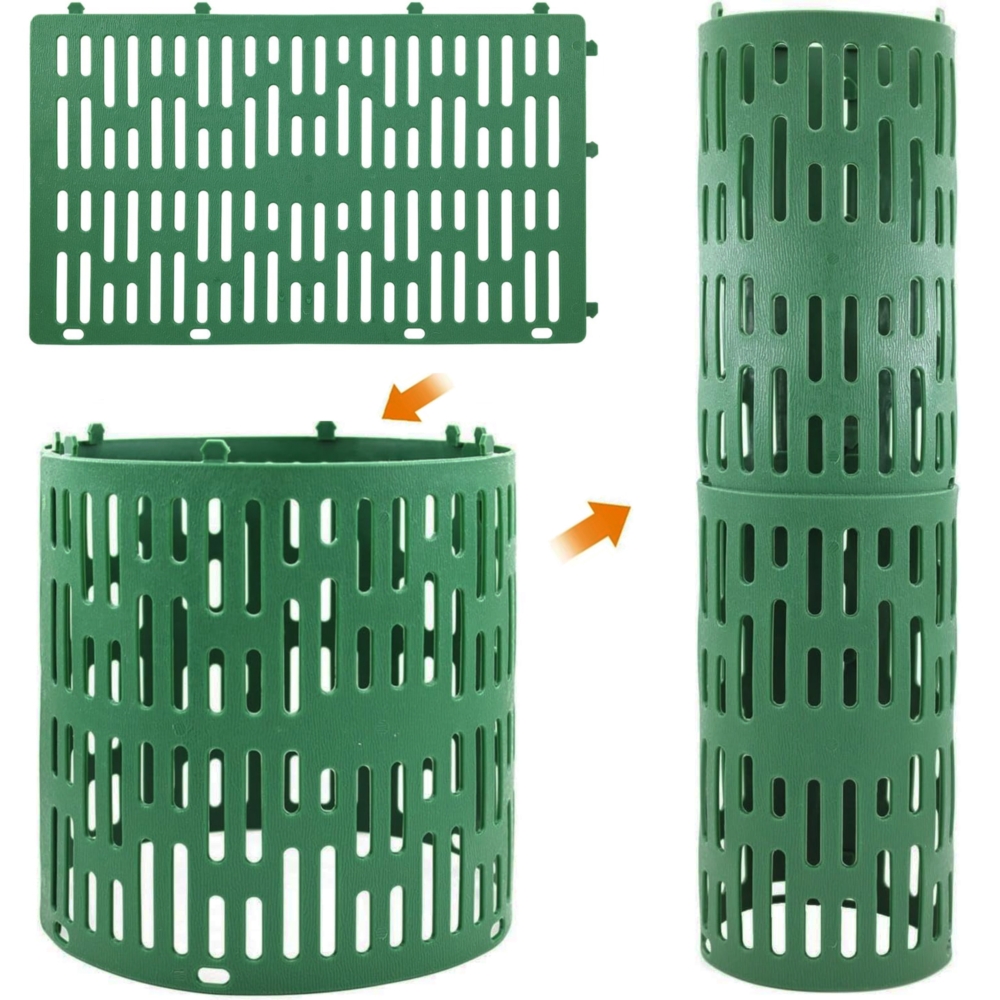 Osłona na pieńki drzew i innych roślin Zielona 6 sztuk