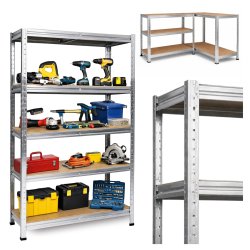 Regał magazynowy metalowy ocynkowany 5 półek 180x90x40cm