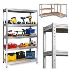 Regał magazynowy metalowy ocynkowany 5 półek 180x90x40cm