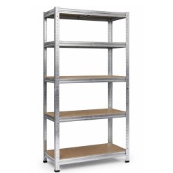 Regał magazynowy metalowy ocynkowany 5 półek 150x75x30cm
