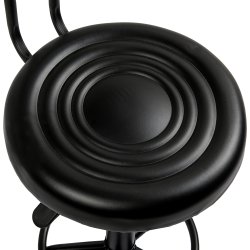 Fotel kosmetyczny fryzjerski obrotowy z oparciem