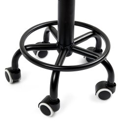 Fotel kosmetyczny fryzjerski obrotowy z oparciem