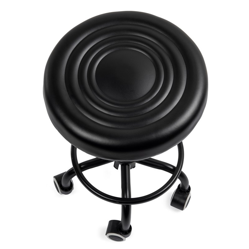 Fotel kosmetyczny fryzjerski obrotowy bez oparcia