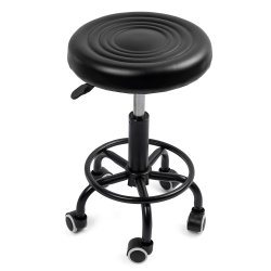 Fotel kosmetyczny fryzjerski obrotowy bez oparcia