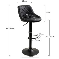 Hoker barowy kuchenny krzesło regulowana wysokość