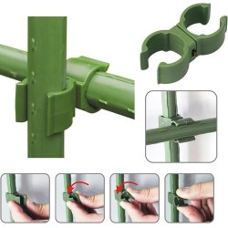 Łącznik obrotowy 360° do tyczek ogrodowych 16mm 6 sztuk